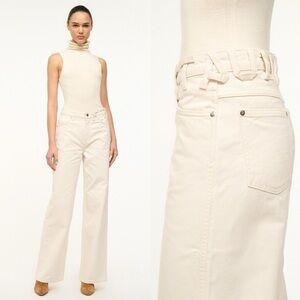 Wrangler x Staud the Loose Jean in Ivory Cream